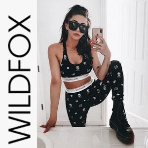 NWT Wildfox Alana Monogram Knit Leggings s